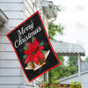 Merry Christmas Bells Double Sided House Flag