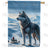 Winter Husky Sled Double Sided House Flag