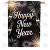 New Year Fireworks House Flag