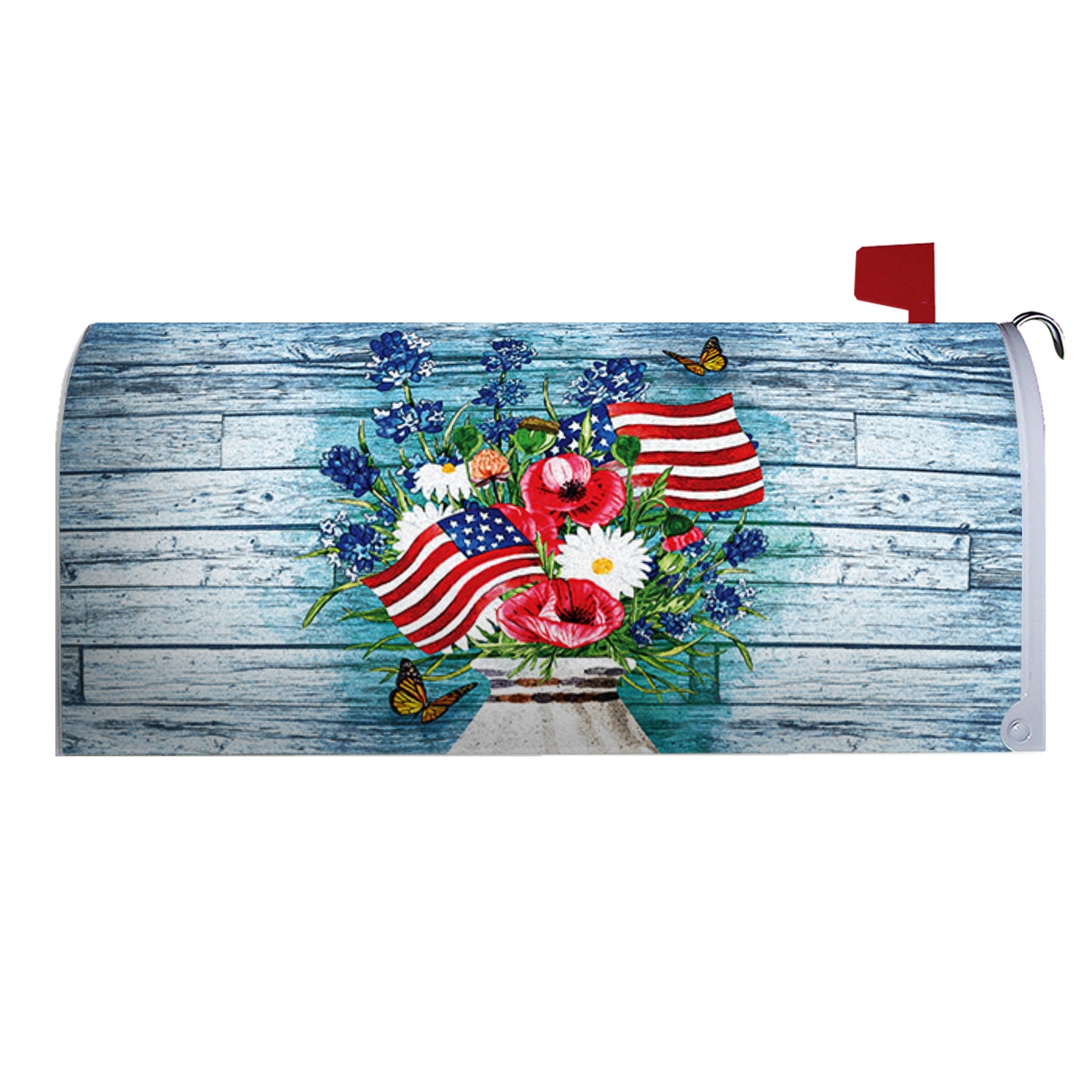 America Forever Mailbox Cover - Fragrant Flags