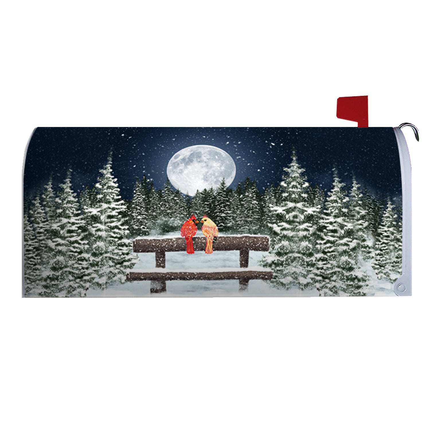 America Forever Mailbox Cover - Winter Moon