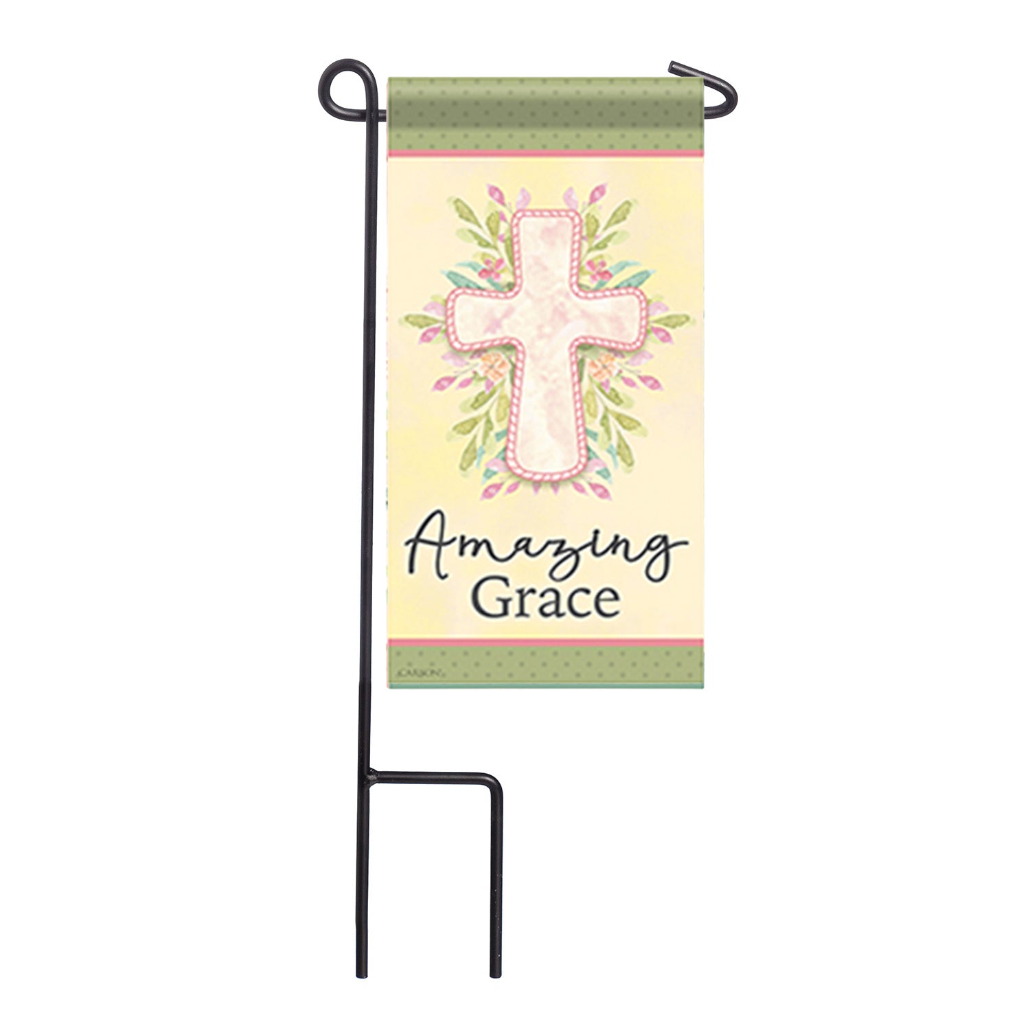 Amazing Grace Mini Flag w/ Stand 8" x 4.5"