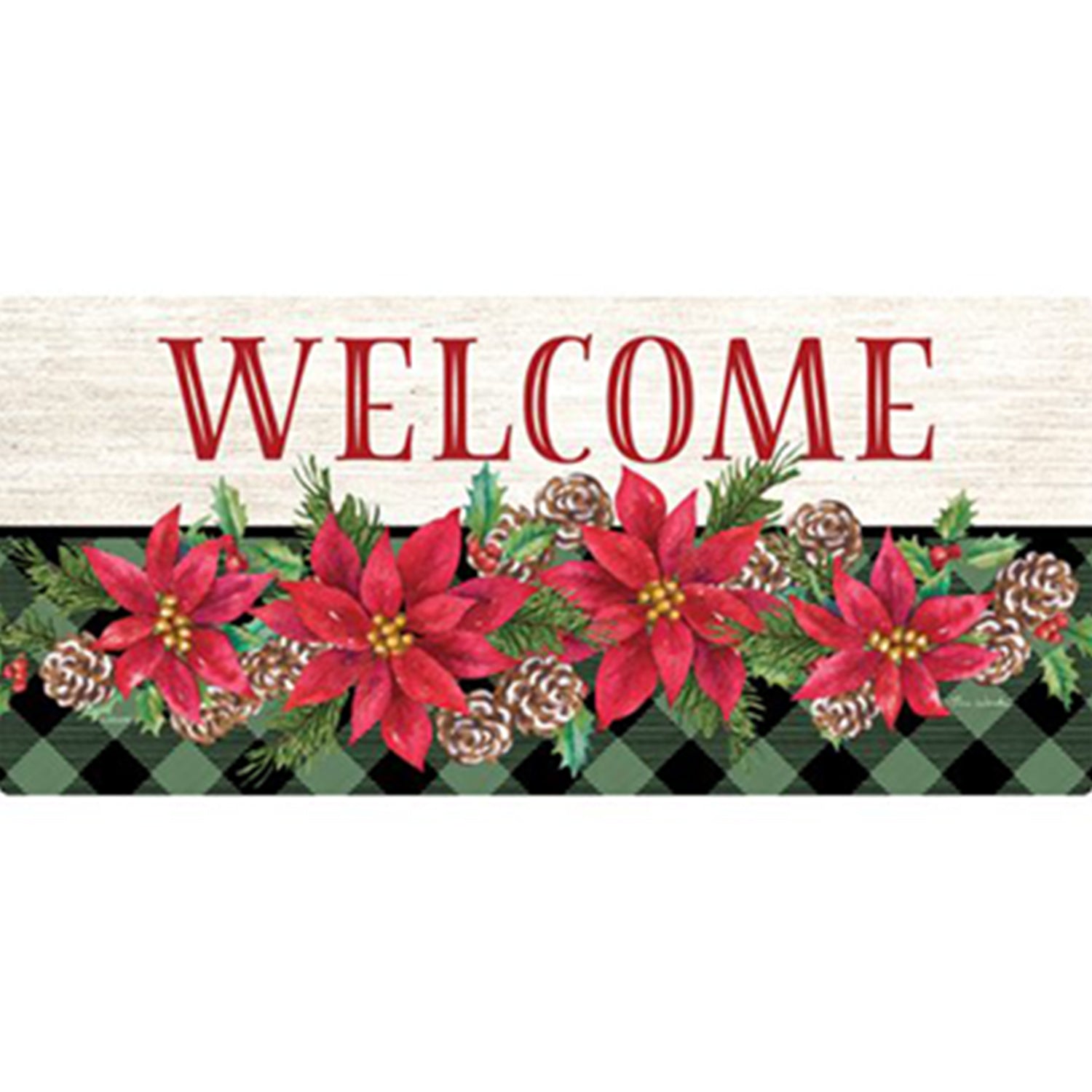 Christmas Tree Welcome Sassafras Switch Mat