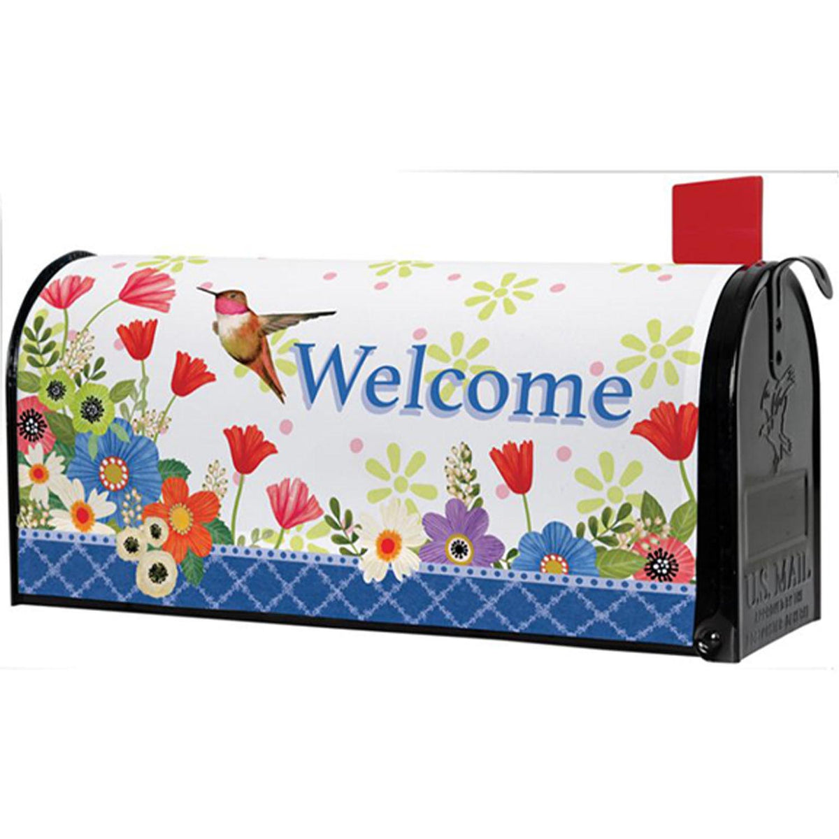 Garden Hummingbird Mailbox Cover