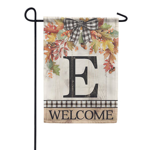 Carson Monogram Garden Flag - Autumn Spray