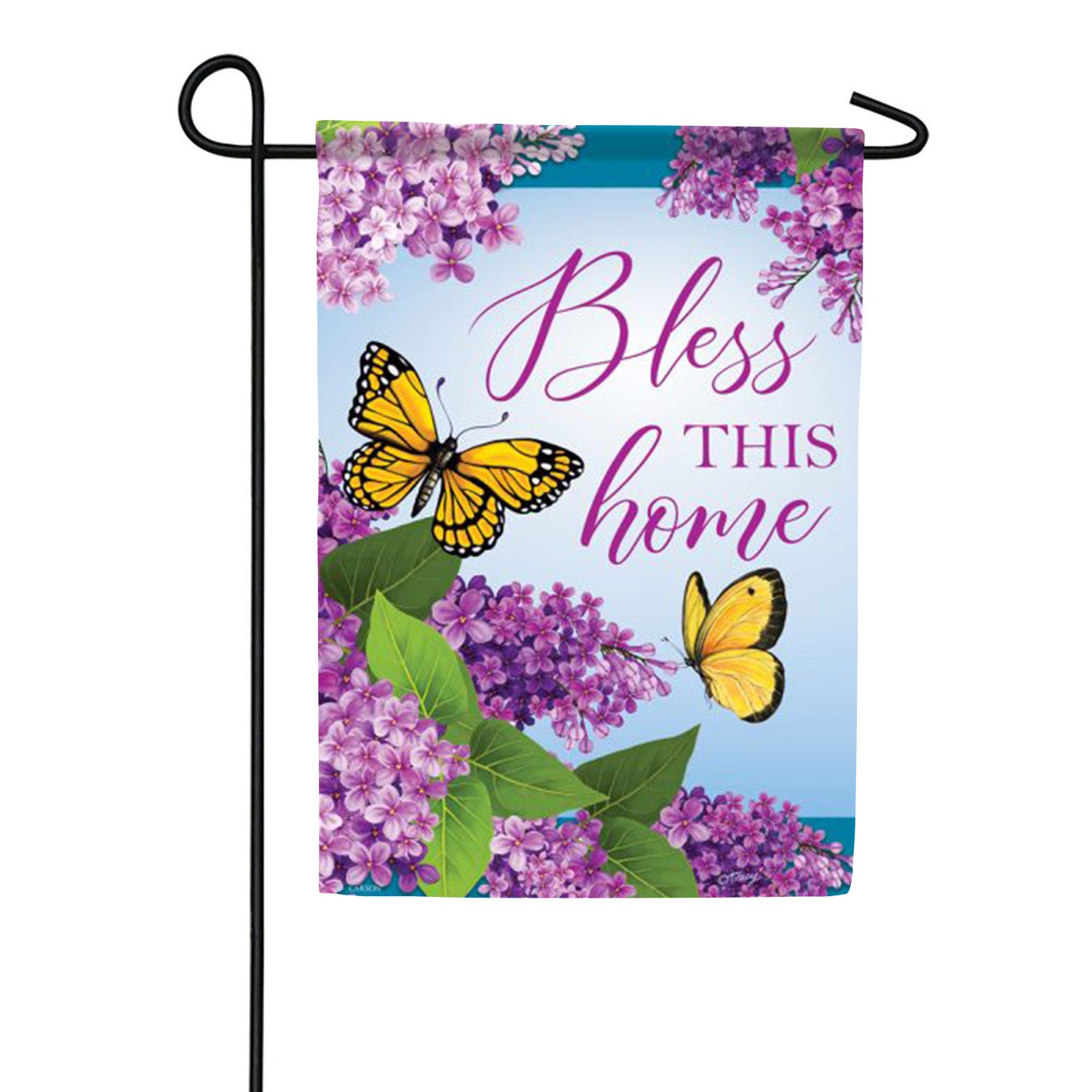 Bless This Home Butterflies Garden Flag