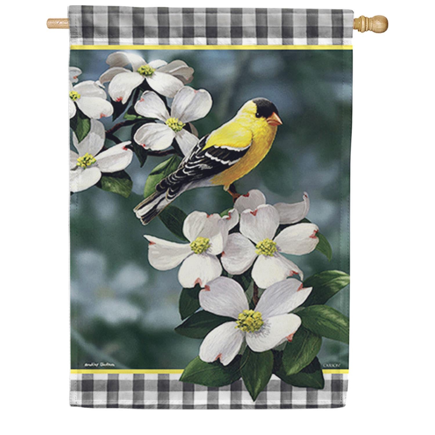 Golden Dogwood House Flag