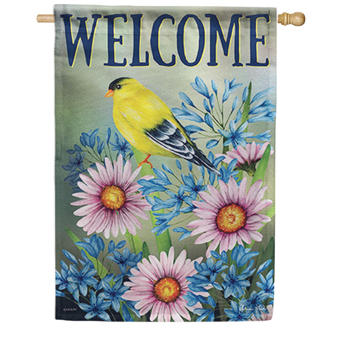 Pink & Gold House Flag