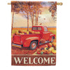 Autumn Bounty House Flag