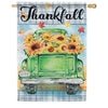 Green Truck House Flag