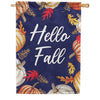 Pumpkin Frame House Flag