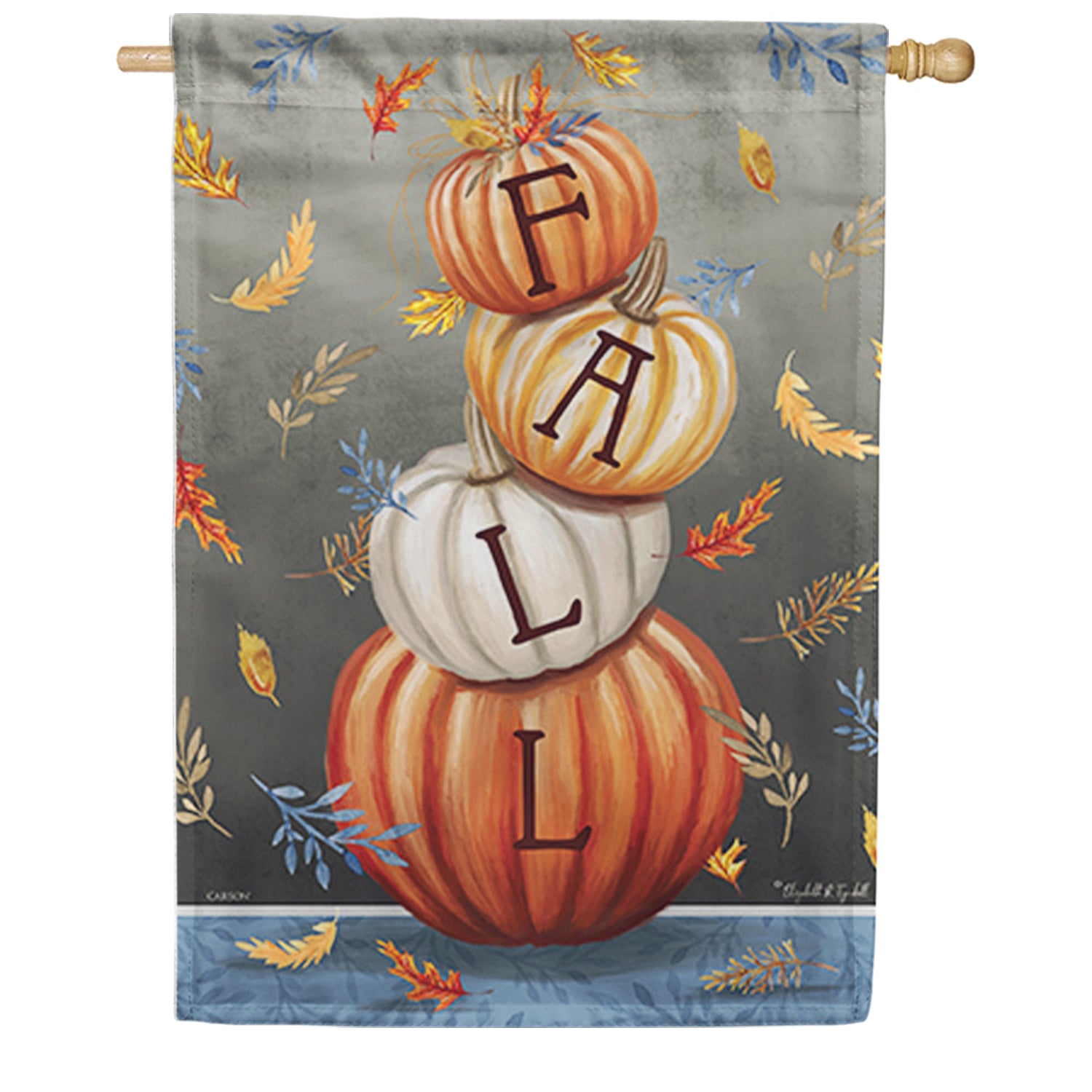 Fall Stack House Flag
