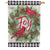 Joy Cardinal Wreath House Flag