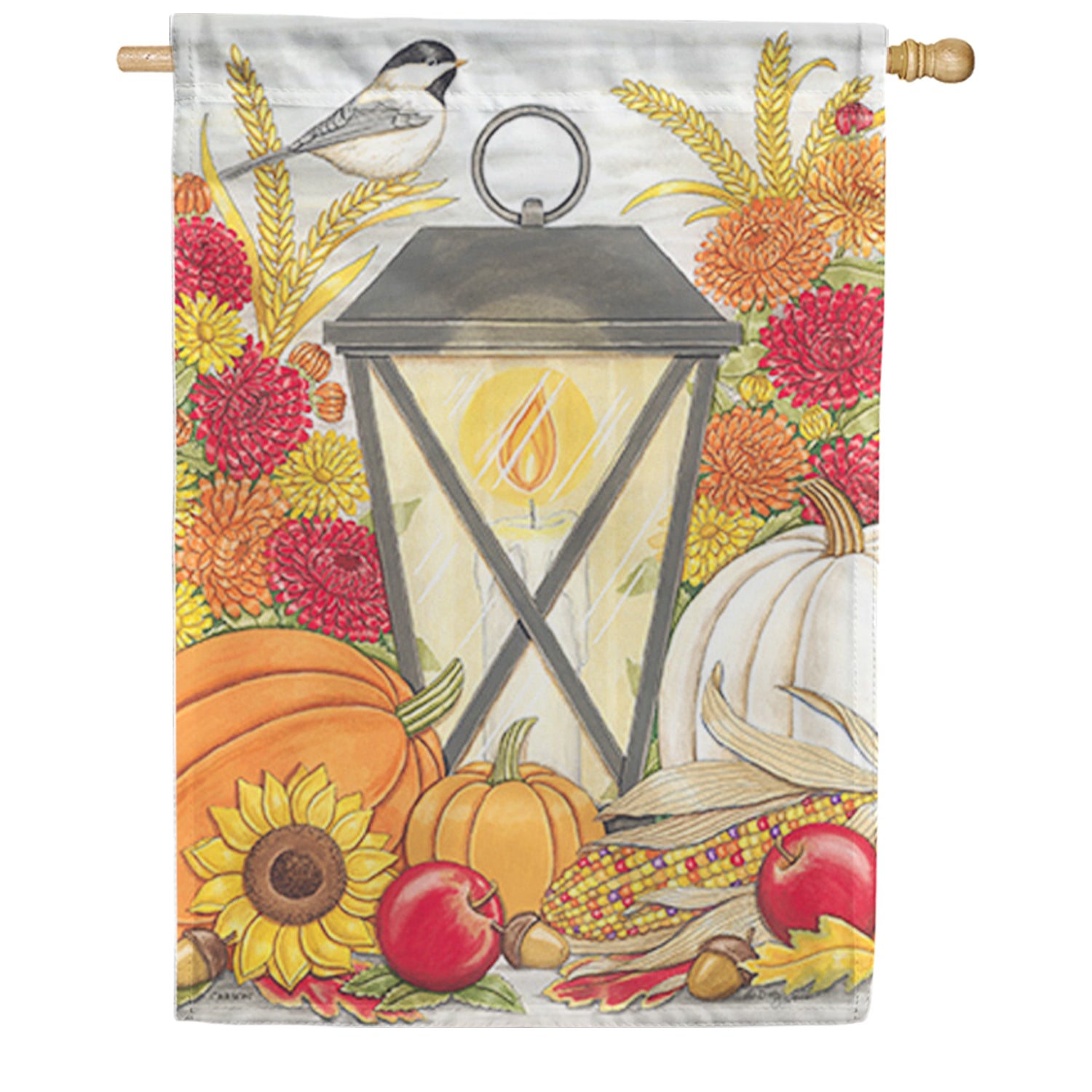 Autumn Lantern House Flag