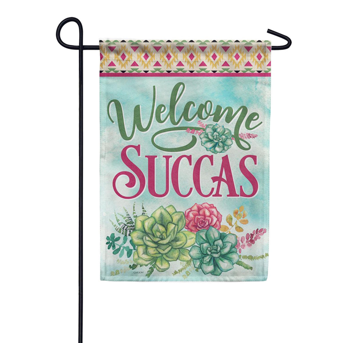 Welcome Succas Garden Flag