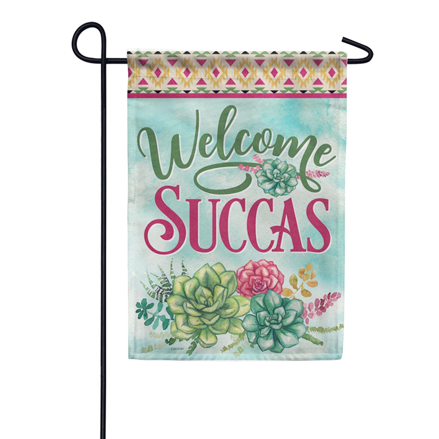 Welcome Succas Garden Flag
