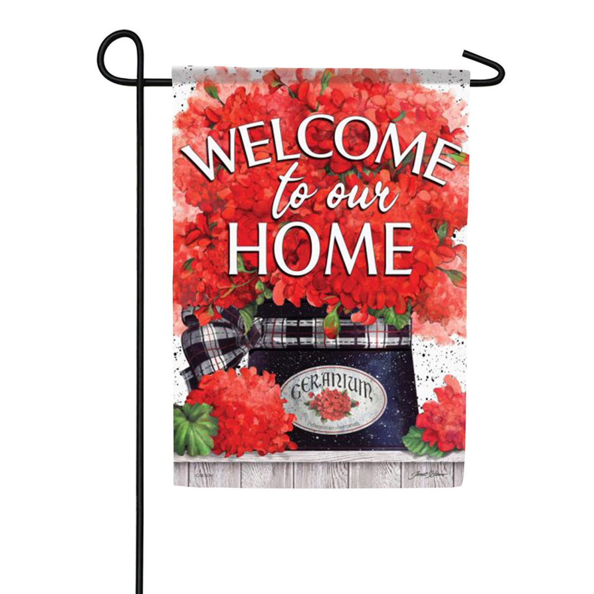 Geranium Joy Garden Flag