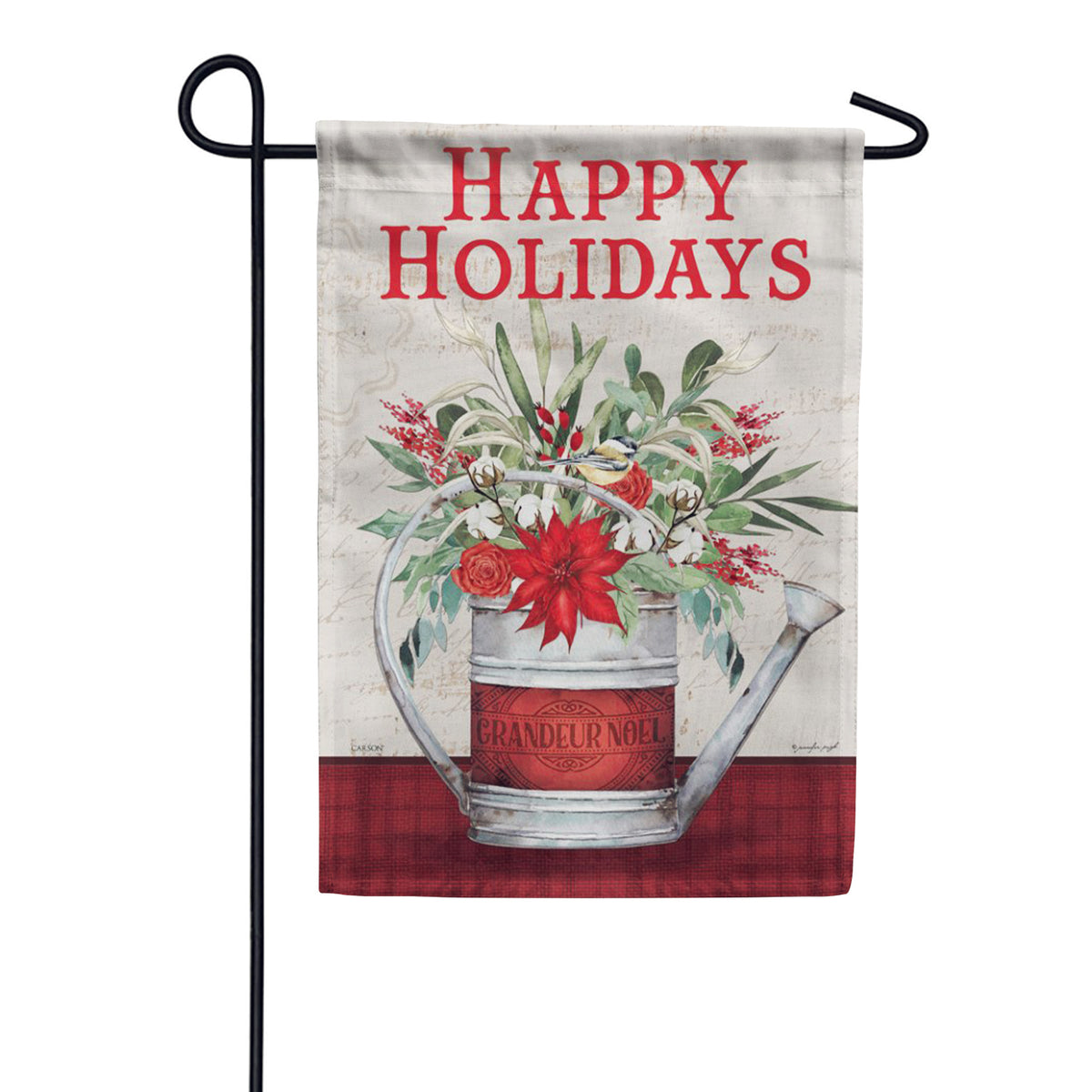 Mistletoe Can Garden Flag