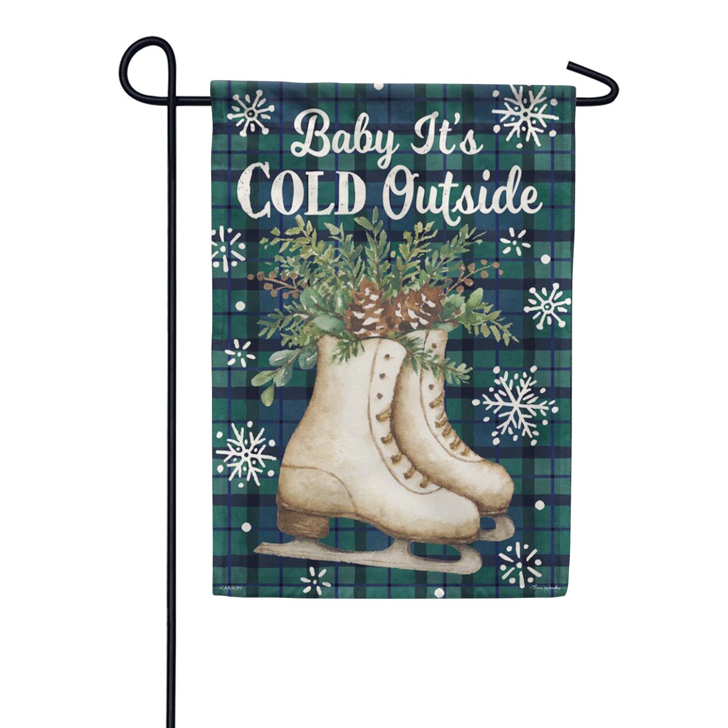 Cold Outside Garden Flag