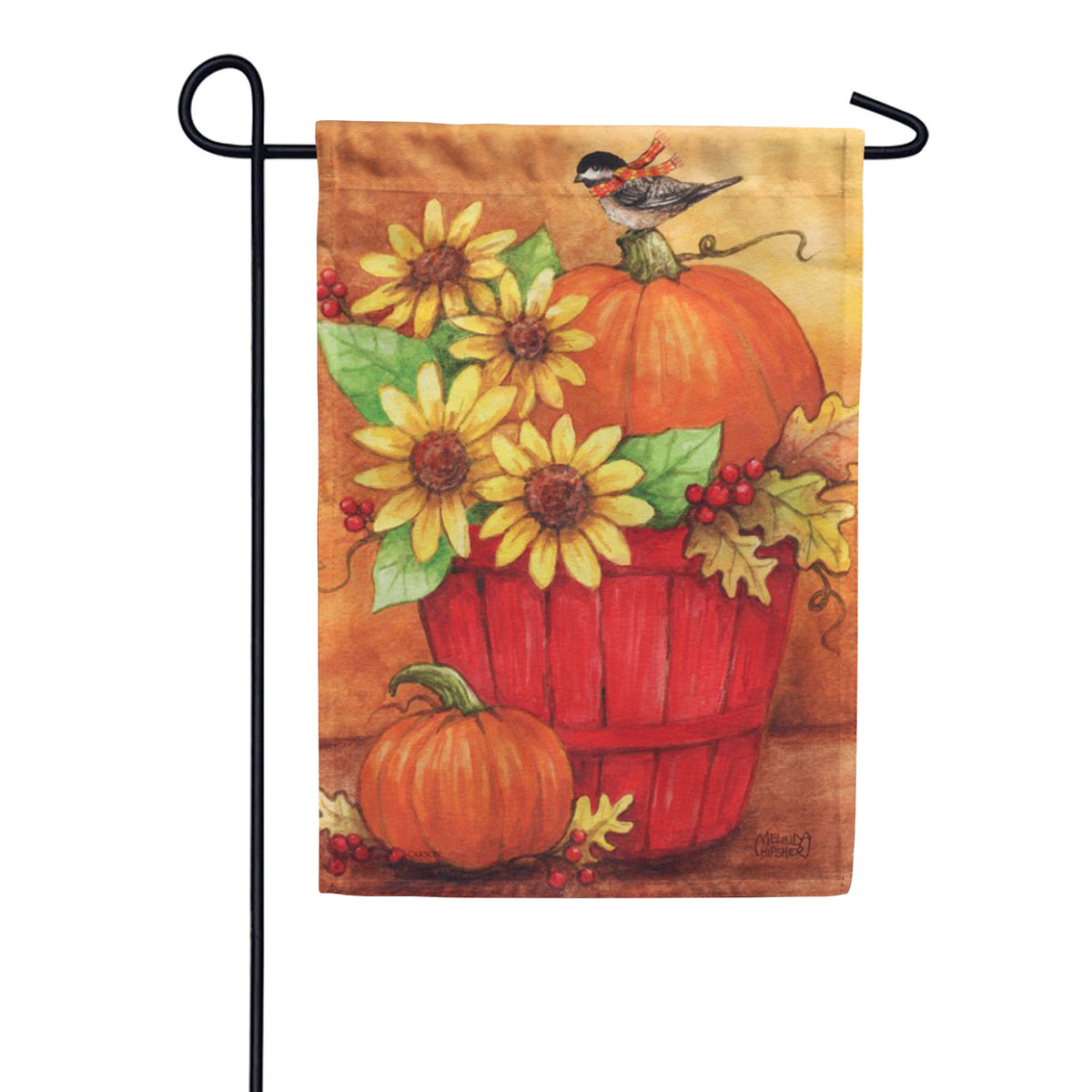 Pumpkin Basket Garden Flag