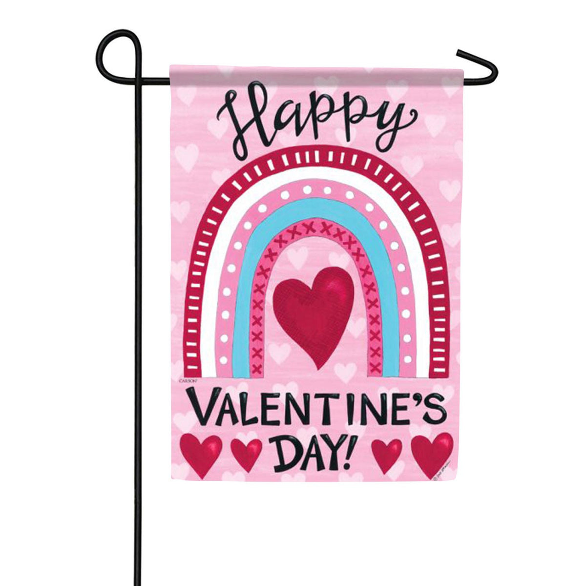 Valentine Rainbow Garden Flag
