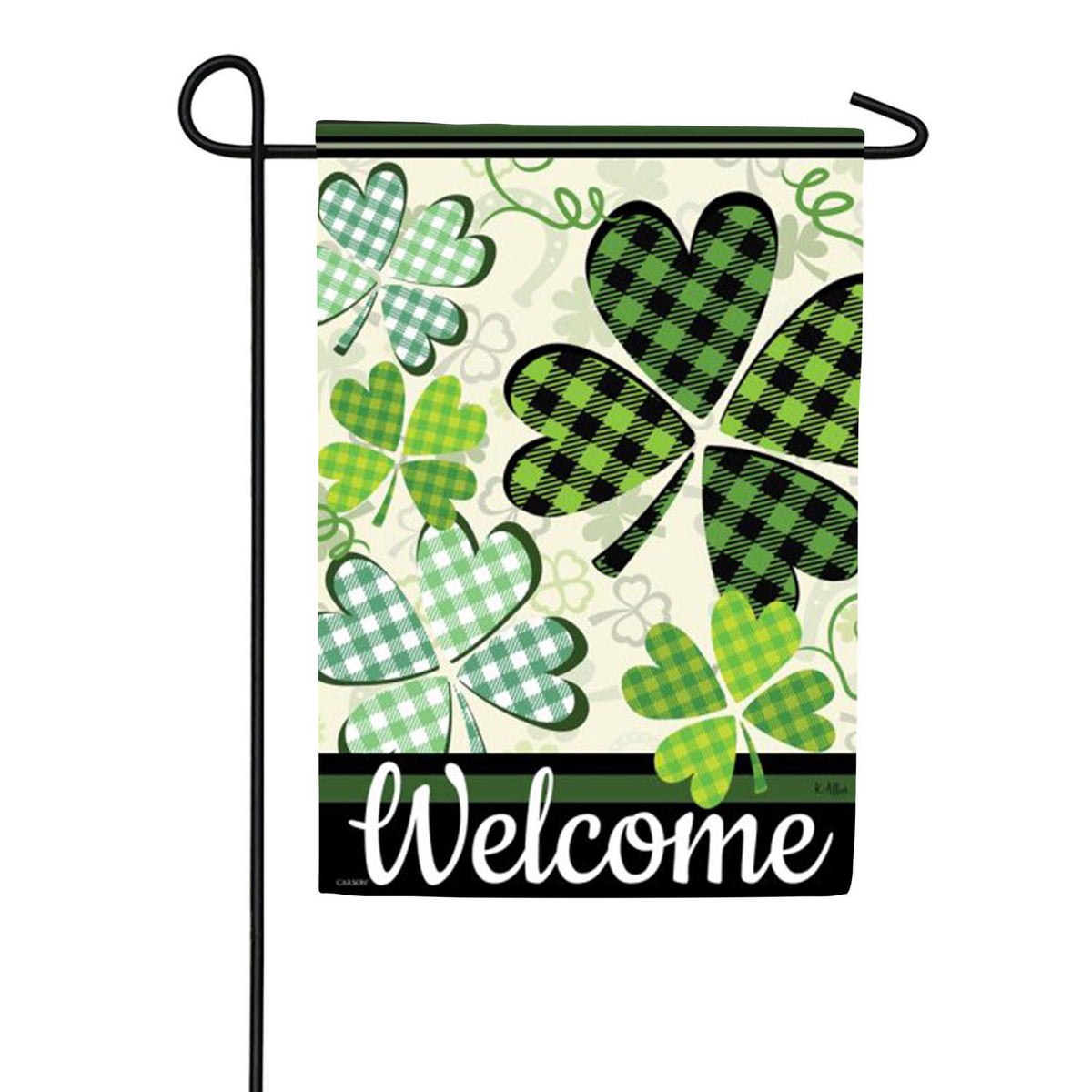 Shamrock Welcome Garden Flag
