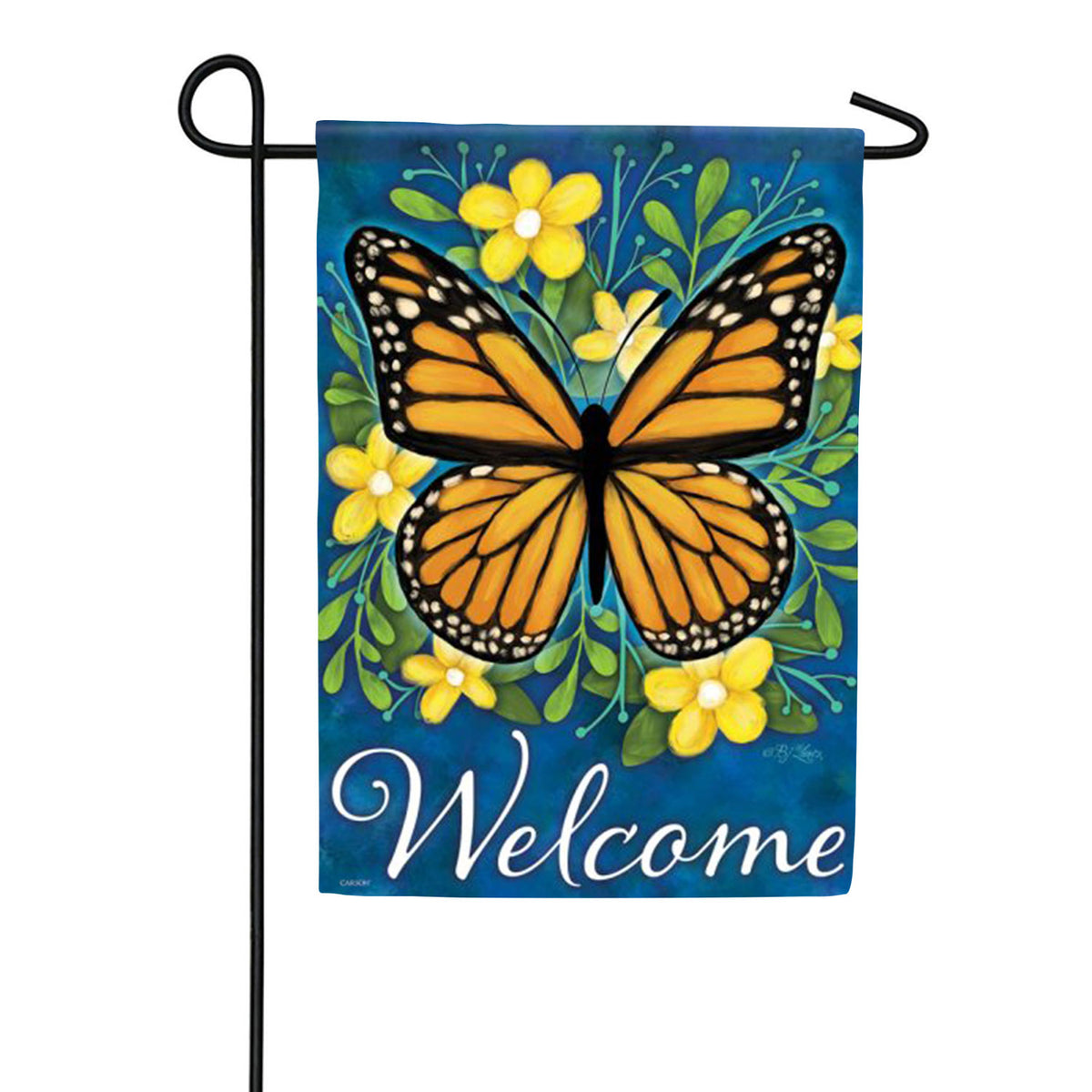 Monarch Morning Garden Flag
