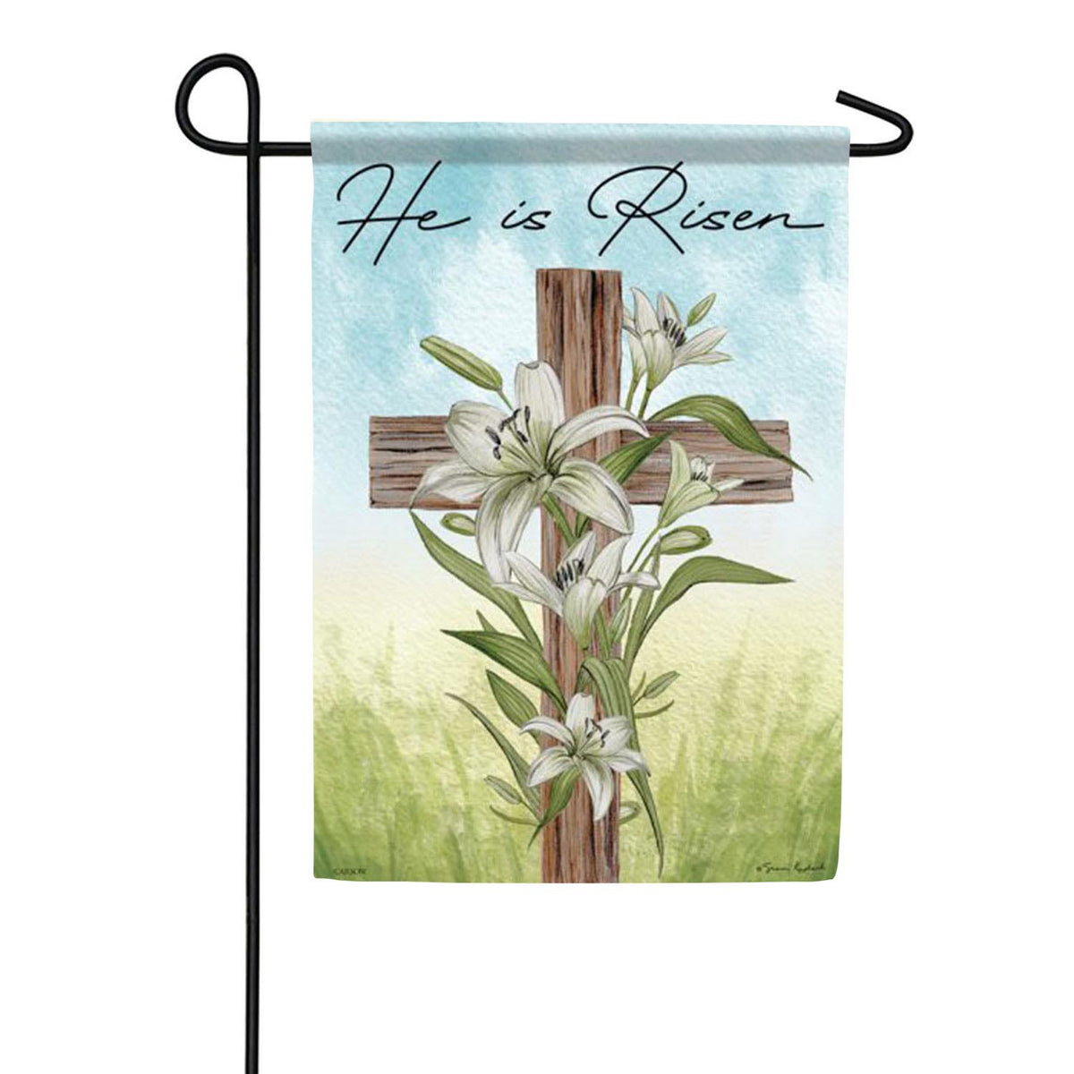 Easter Cross Double Sided Garden Flag