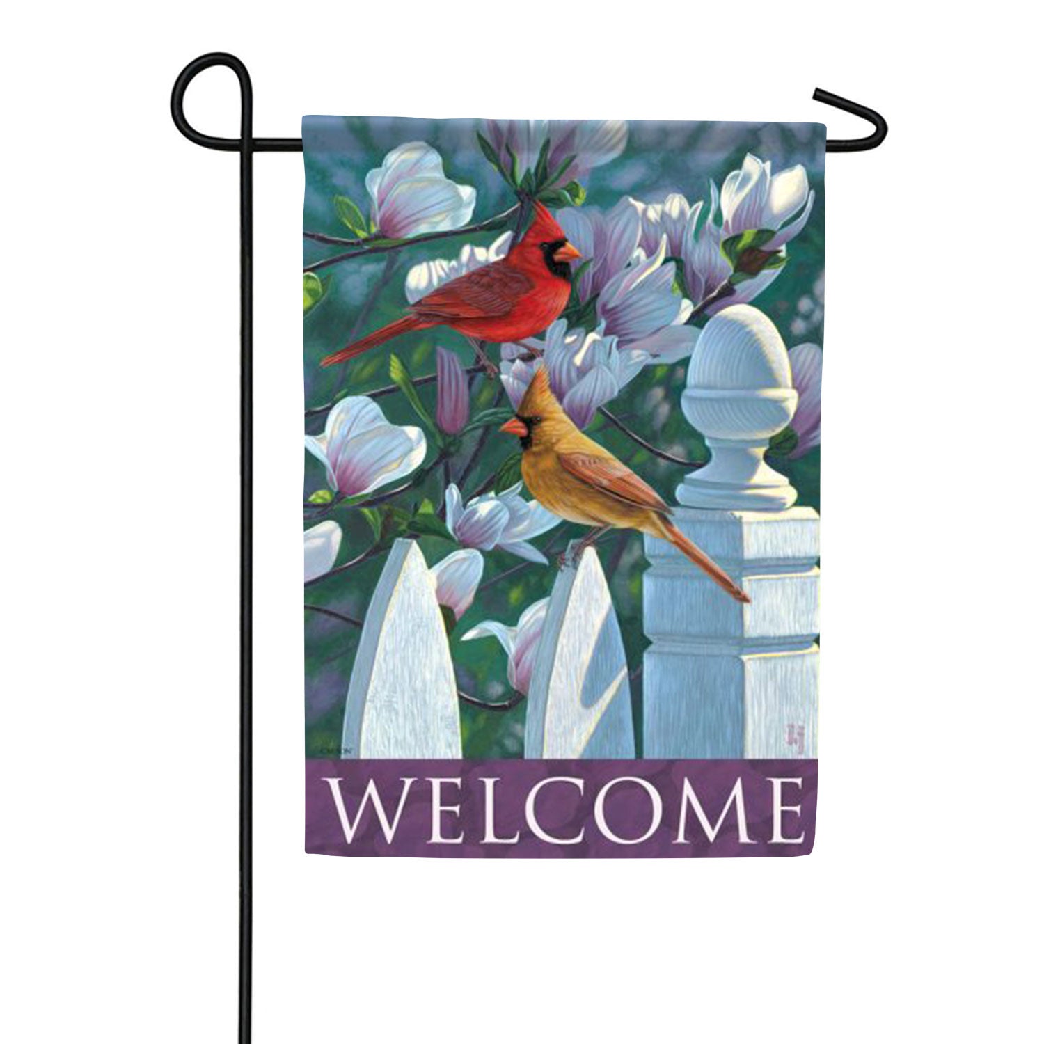 Cardinal Fence Double Sided Garden Flag