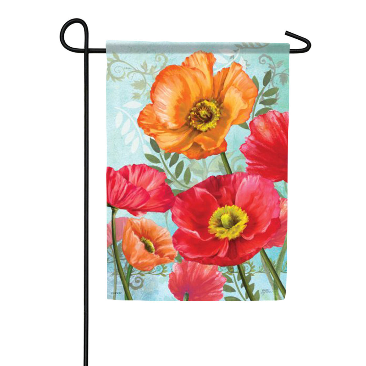 Bright Poppies Double Sided Garden Flag