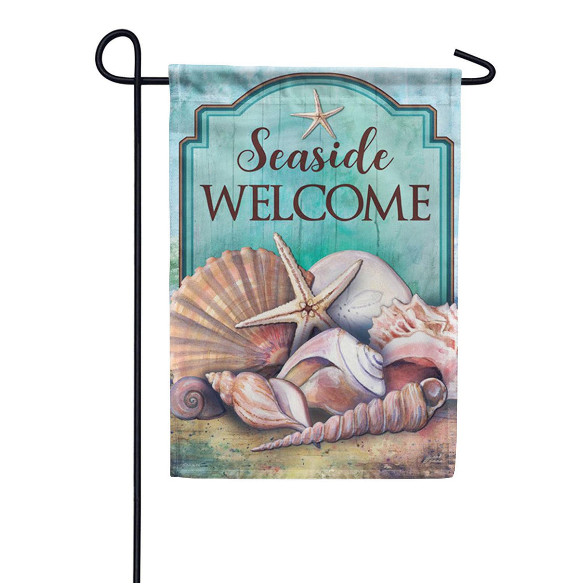 Seaside Welcome Double Sided Garden Flag