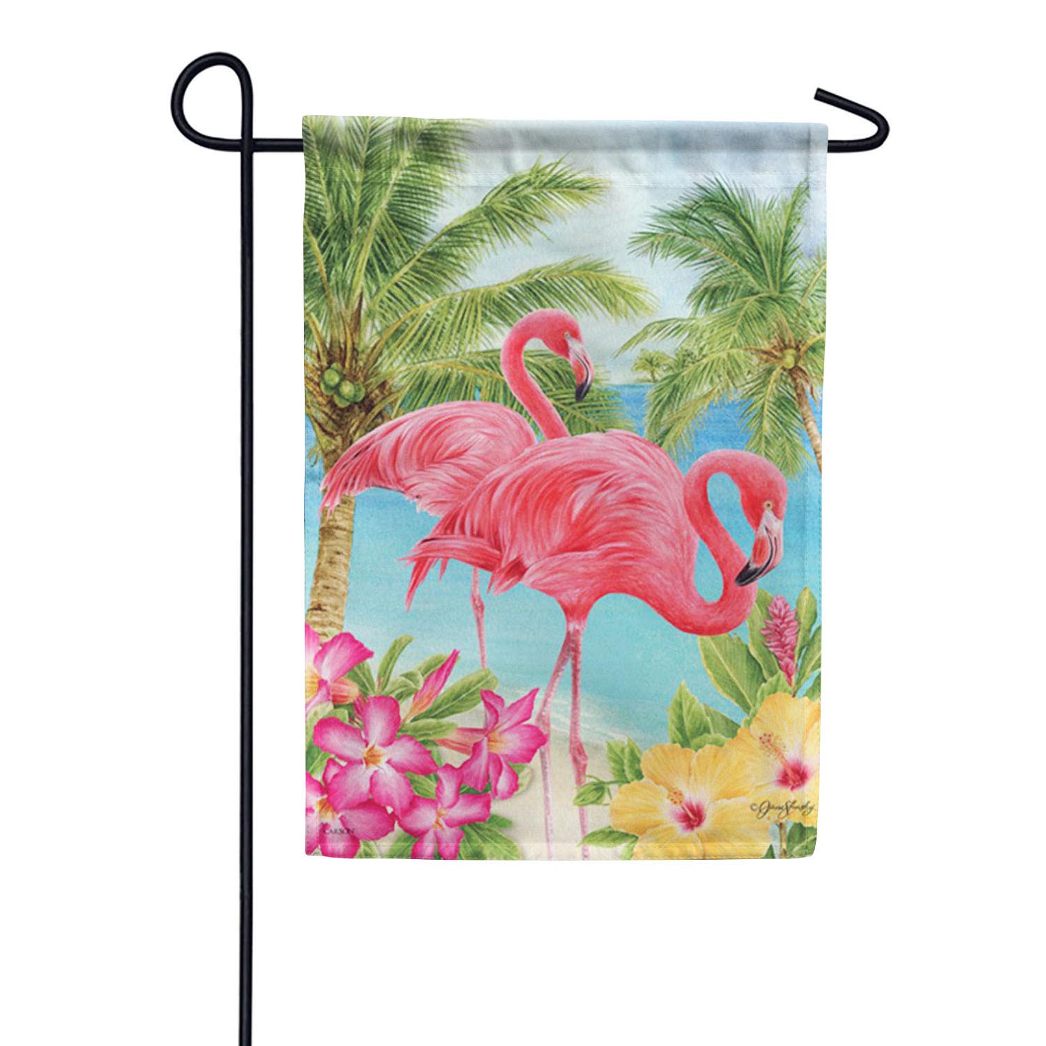 Flamingo Tropic Double Sided Garden Flag