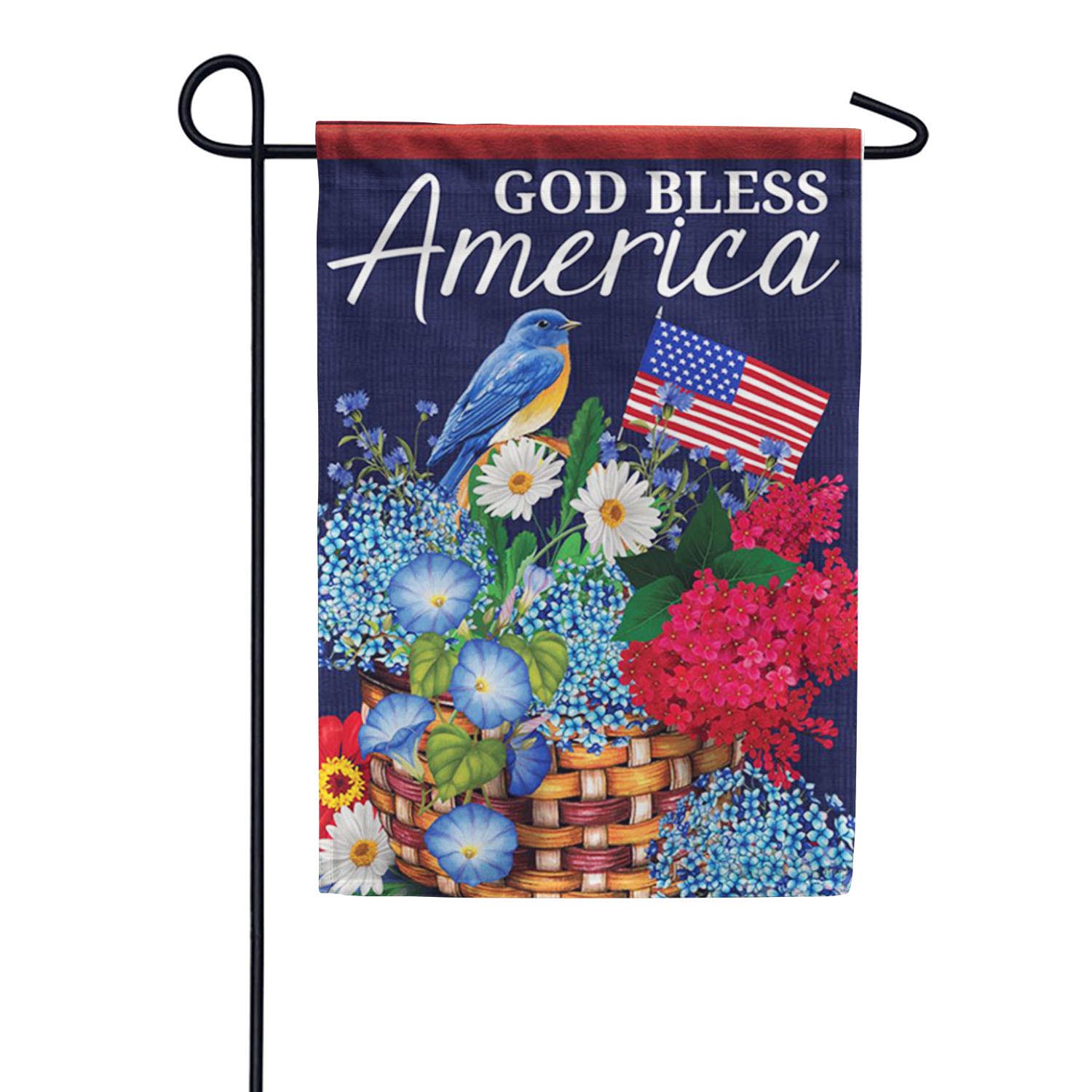 God Bless America Double Sided Garden Flag