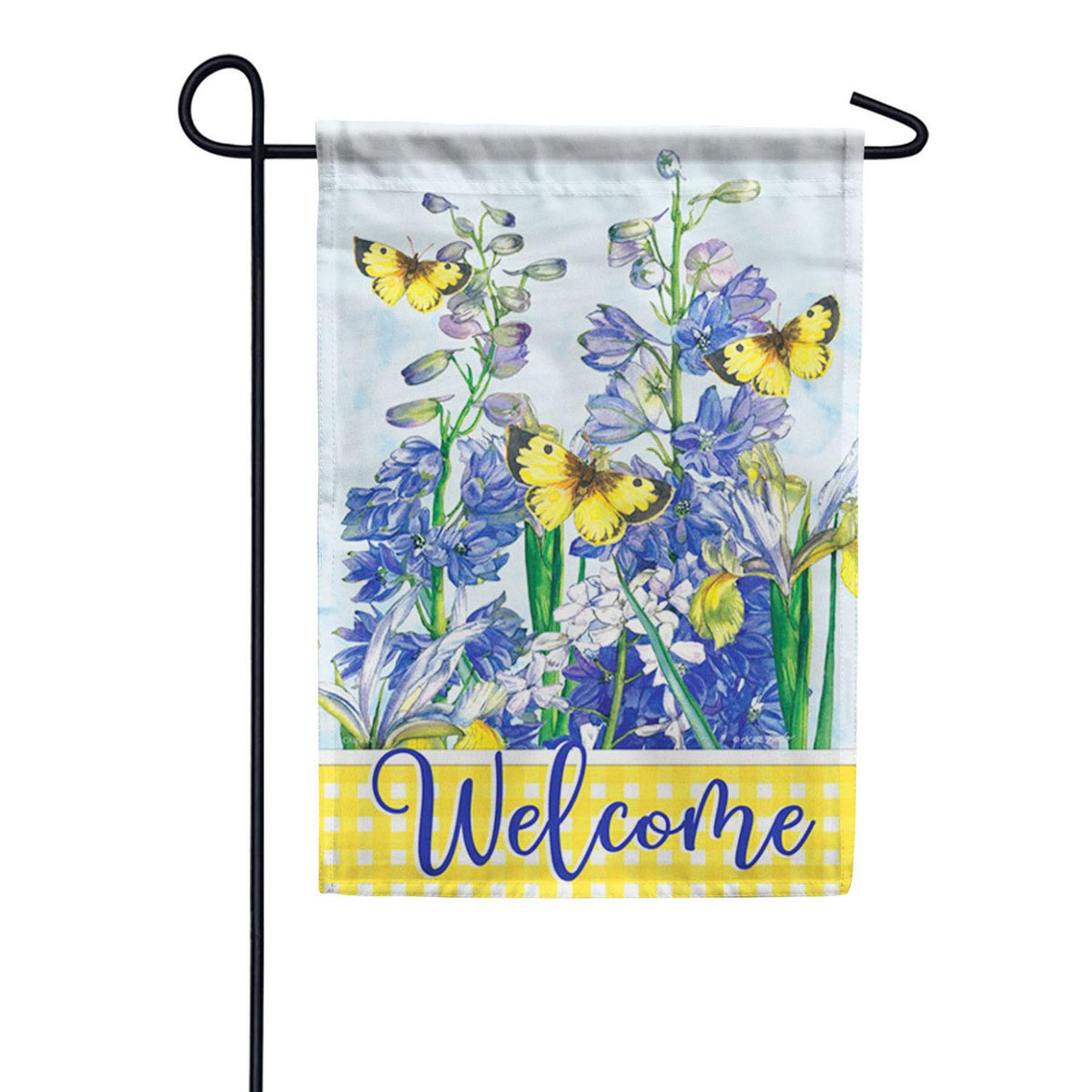 Summer Bliss Butterflies Double Sided Garden Flag