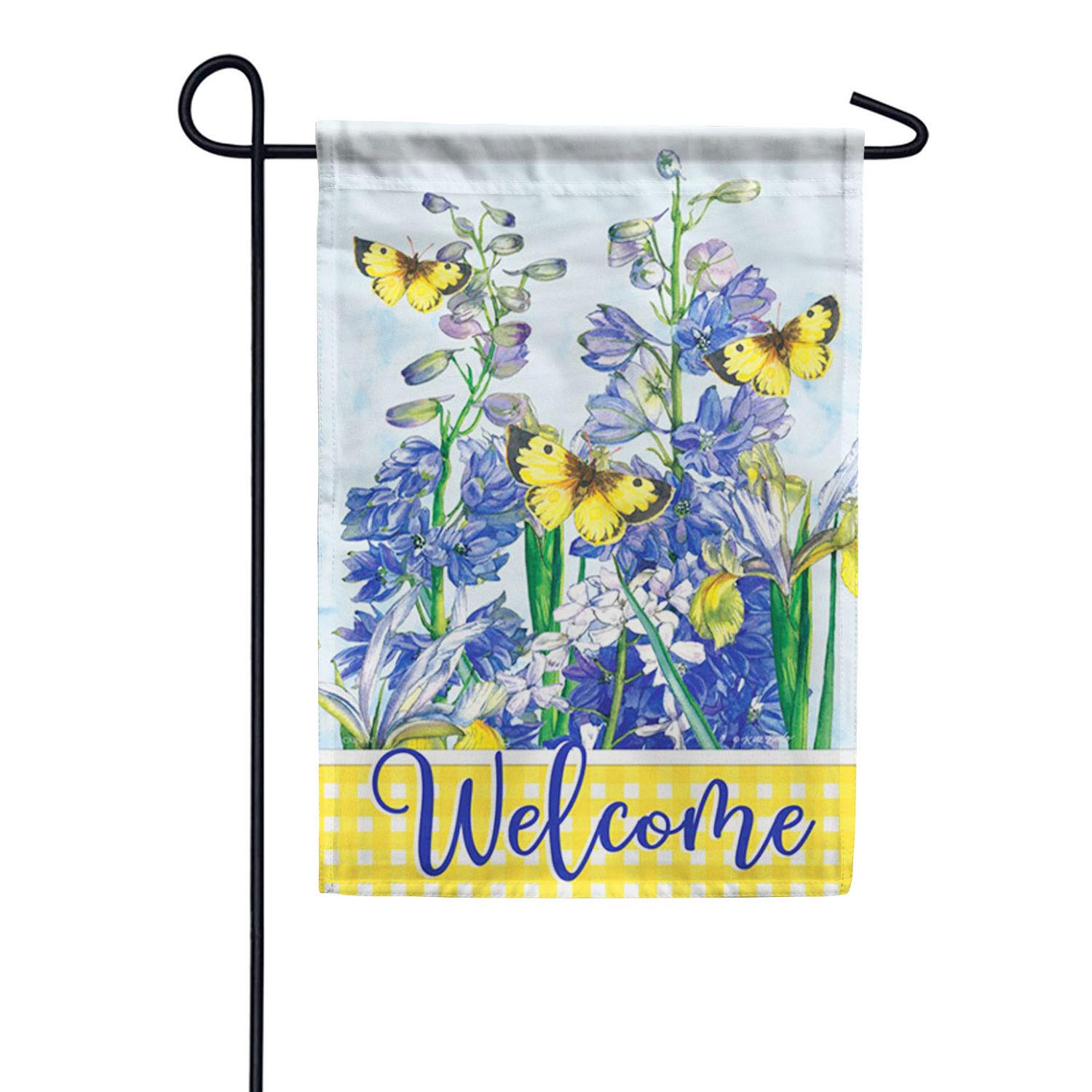 Summer Bliss Butterflies Double Sided Garden Flag