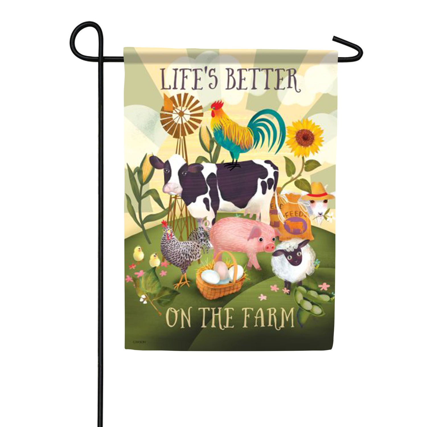 On The Farm Double Sided Garden Flag