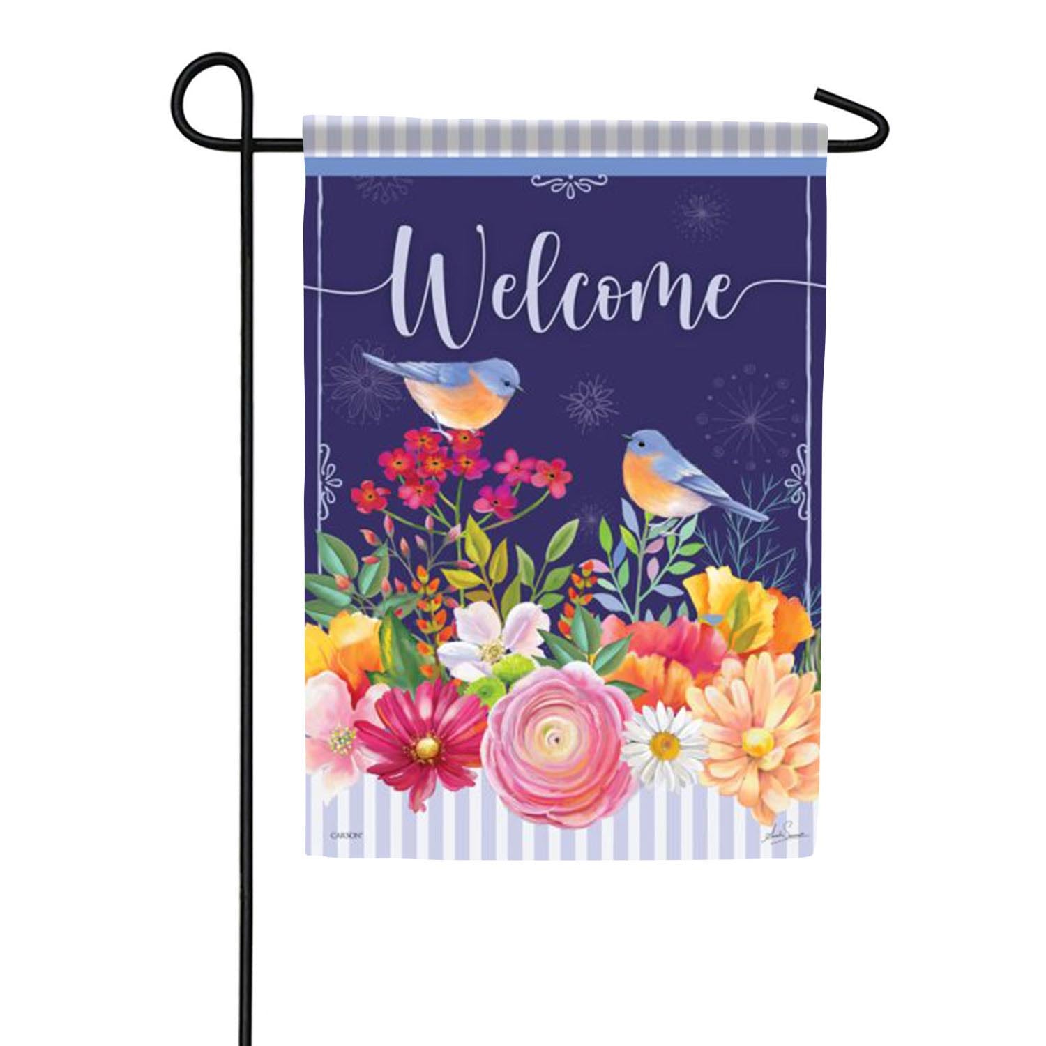 Bluebird Friends Double Sided Garden Flag