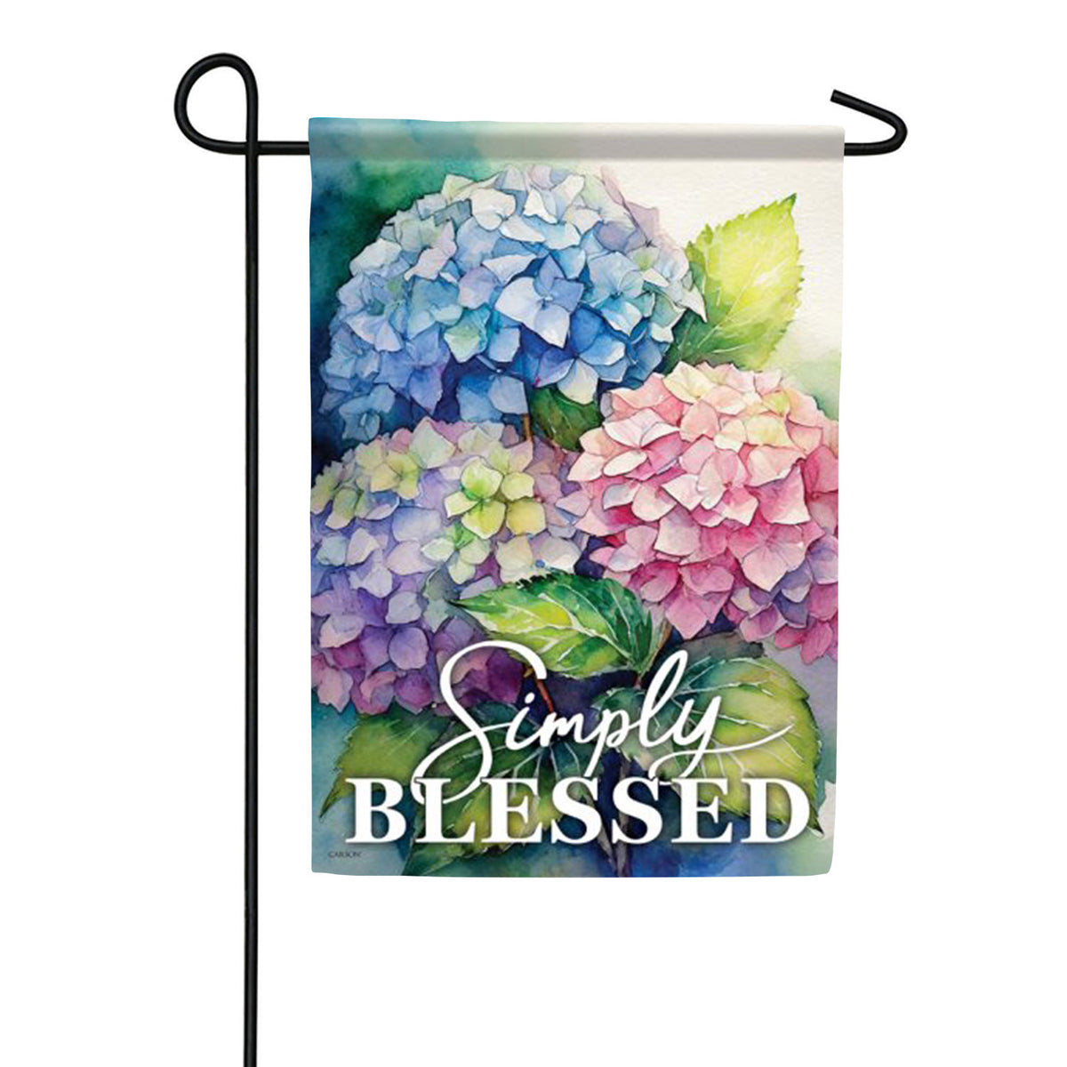 Hydrangeas In Bloom Garden Flag