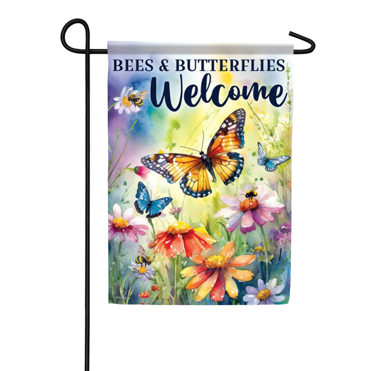 Bees & Butterflies Garden Flag
