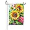 Sunflowers and Geraniums Garden Flag