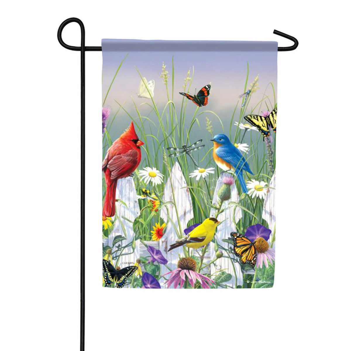 Songbird Meadow Garden Flag