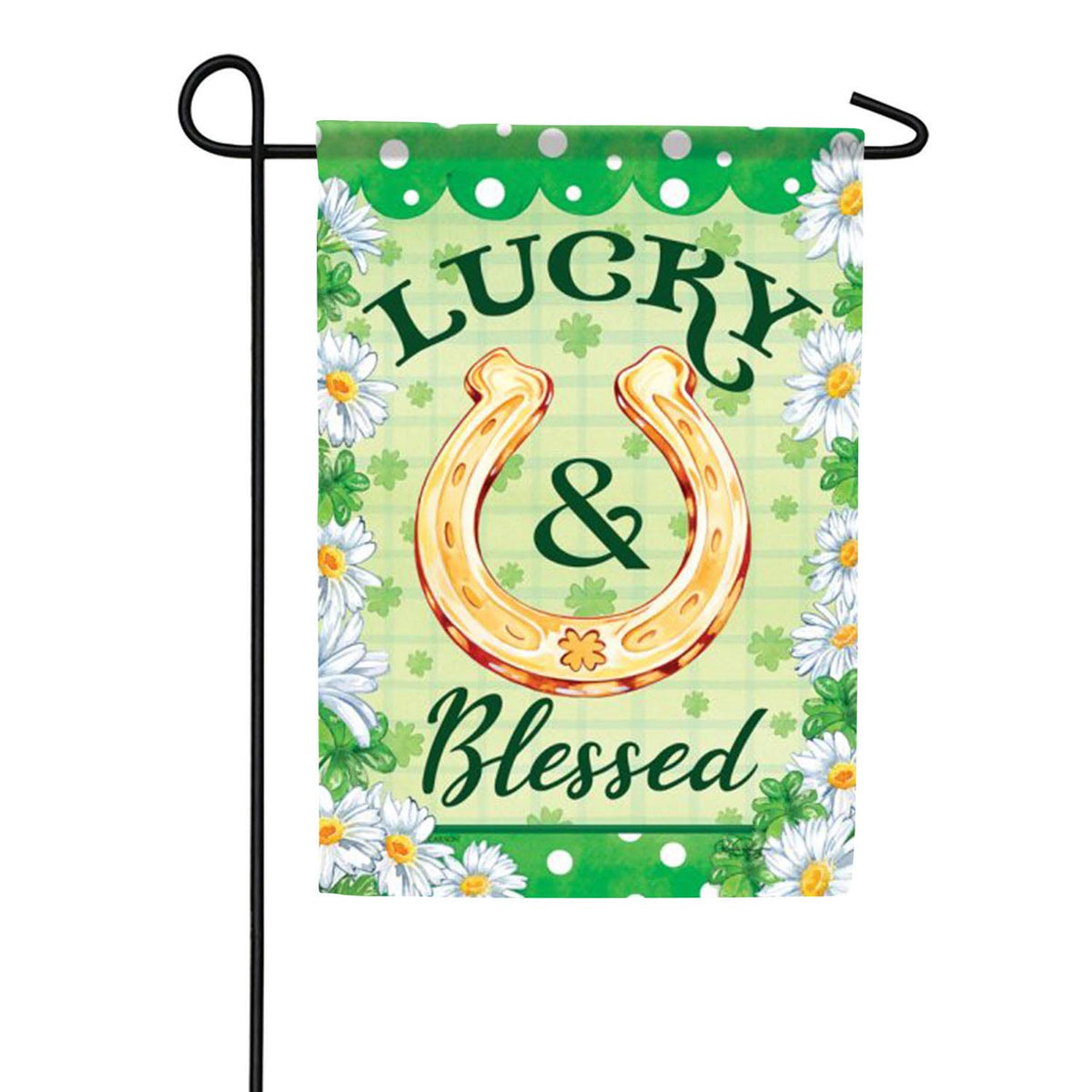 Lucky & Blessed Garden Flag