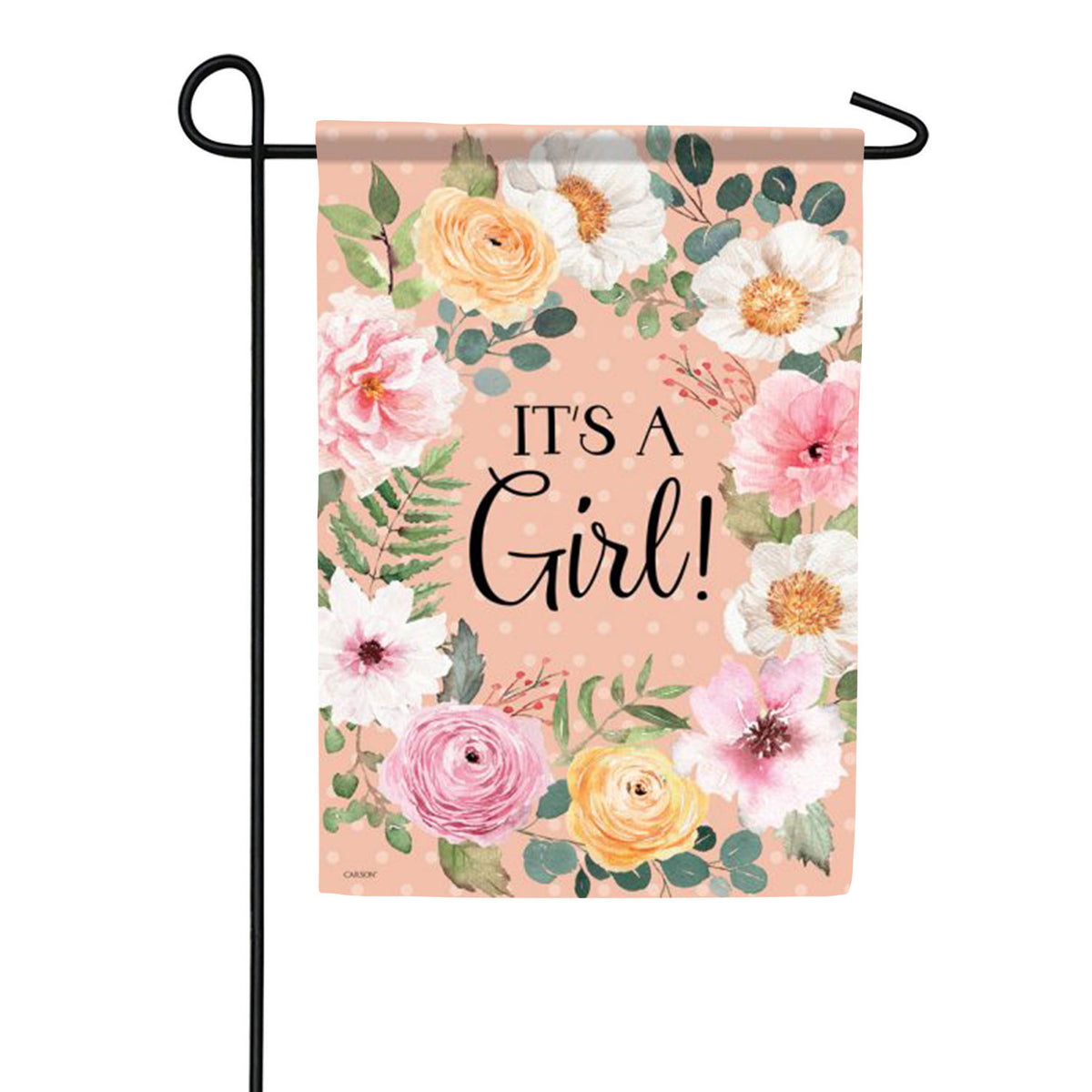It's A Girl! Garden Flag 12.5 x 18