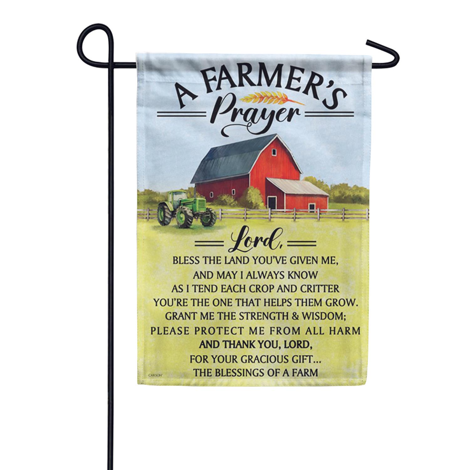 Farmer's Prayer Garden Flag