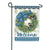 Blue Winter Wreath Garden Flag