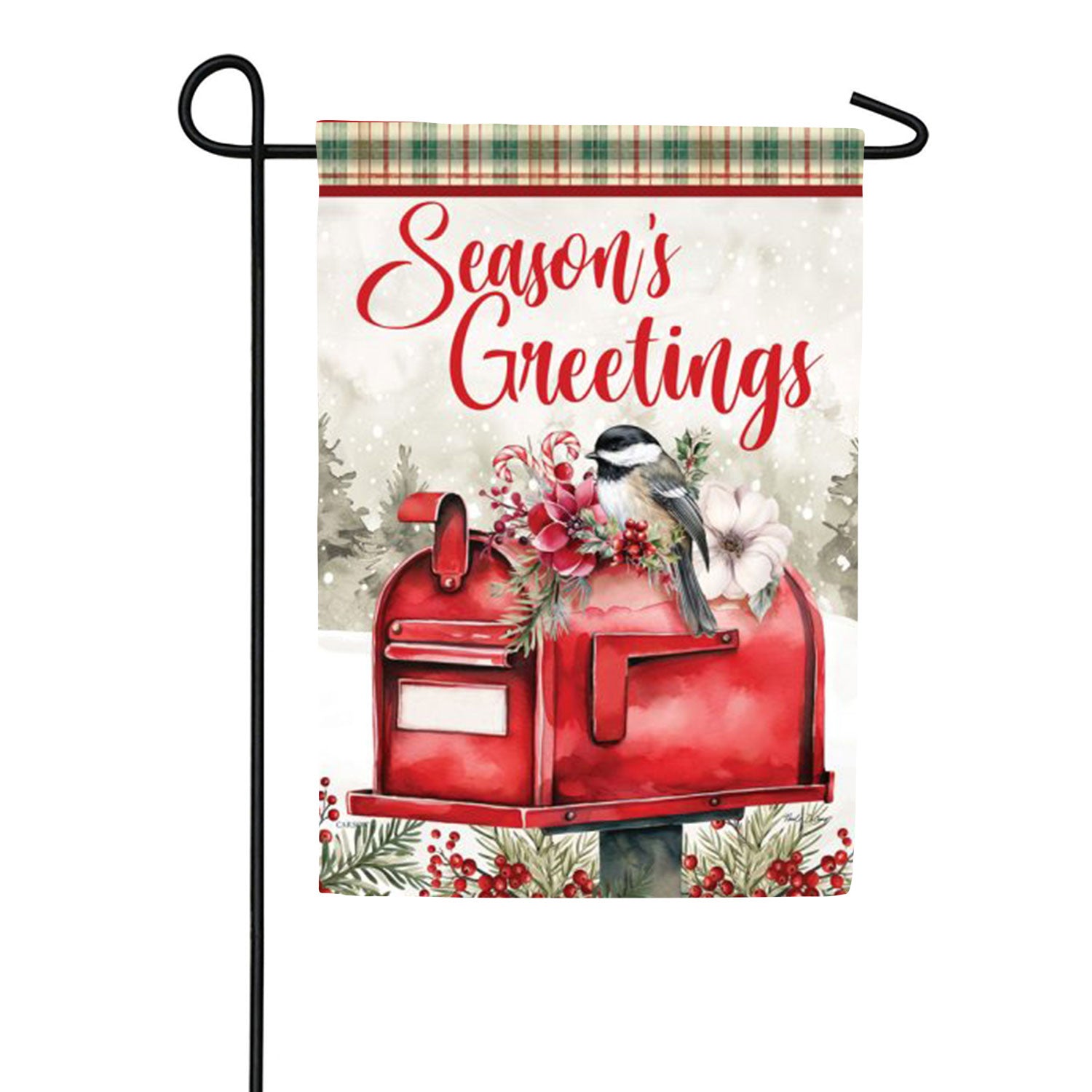 Chickadee Mailbox Garden Flag