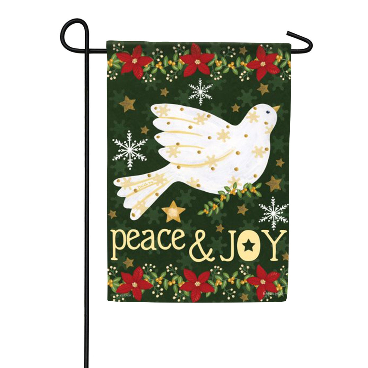 Peace & Joy Double Sided Garden Flag
