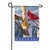 Winter Cardinal Cabin Double Sided Garden Flag