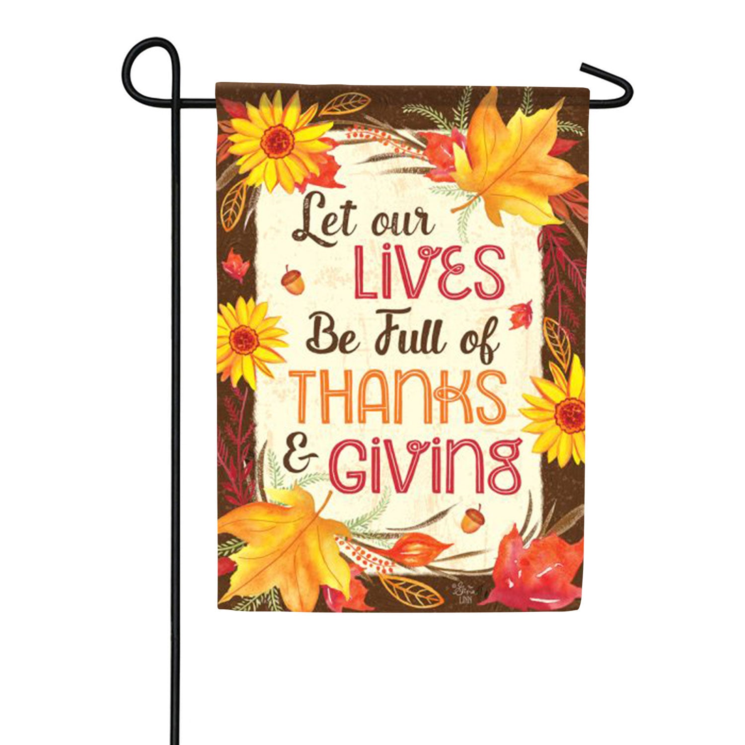 Thanks & Givings Double Sided Garden Flag