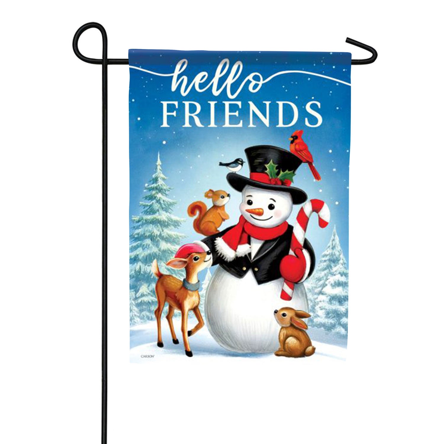 Hello Friends Double Sided Garden Flag